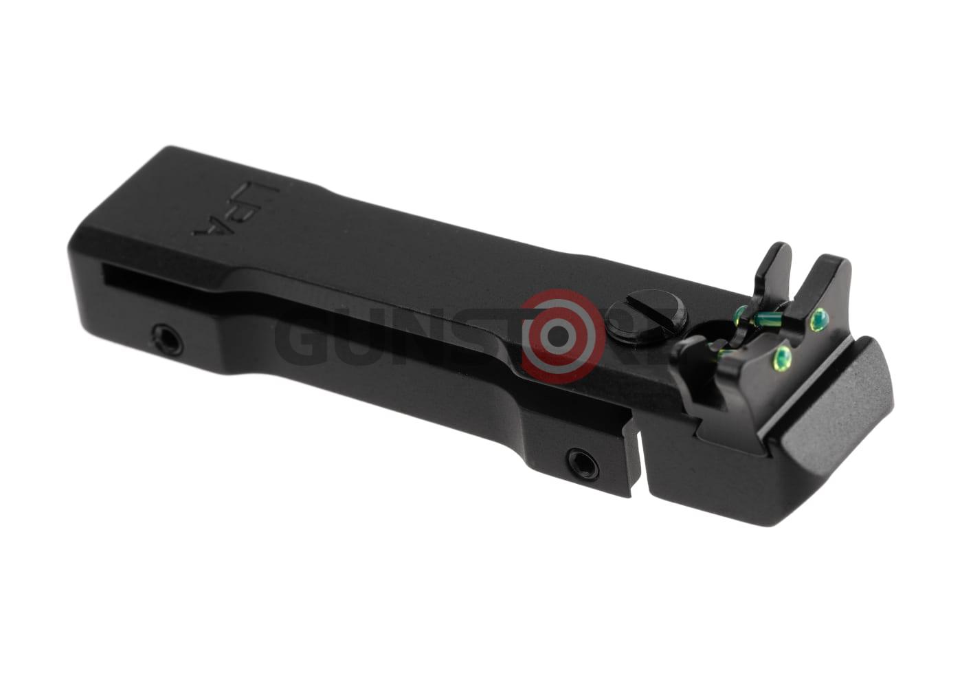 Adjustable Fiber Optic Rear Sight for 6-8mm Shotgun Ribs
