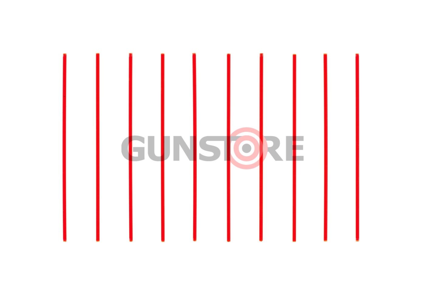 Fiber Optics Blister 2mm Red