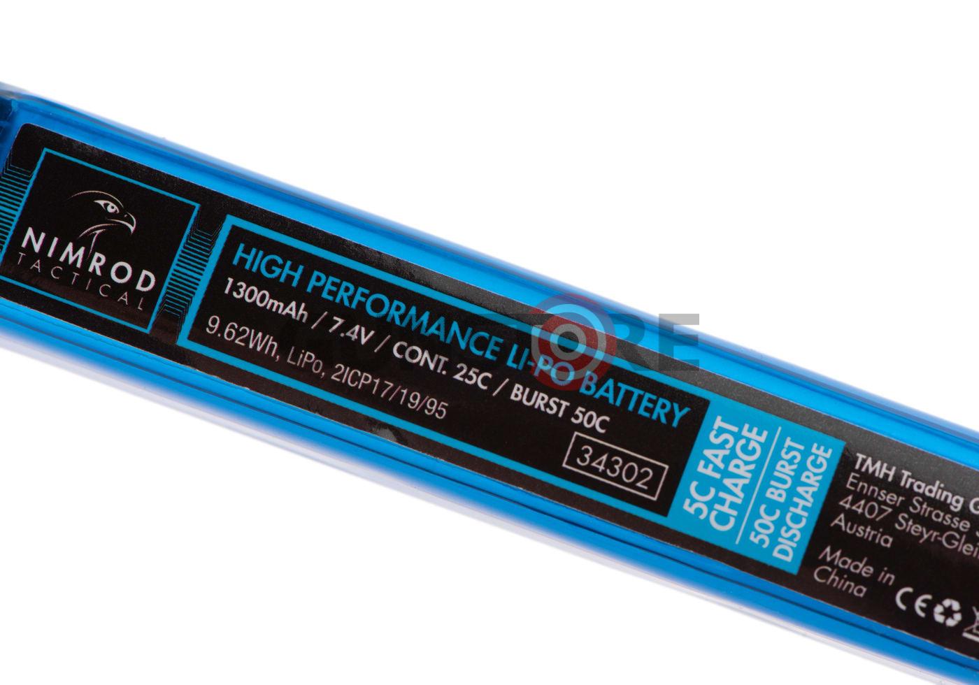 Fotografia: Lipo 7.4V 1300mAh 25C Buffer Tube Type T-Plug