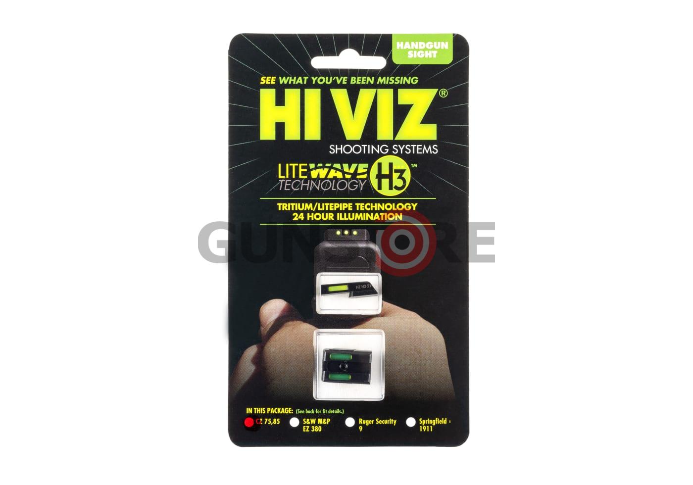 Litewave H3 Tritium/Litepipe Sight Set for CZ 75/P01 CZN321
