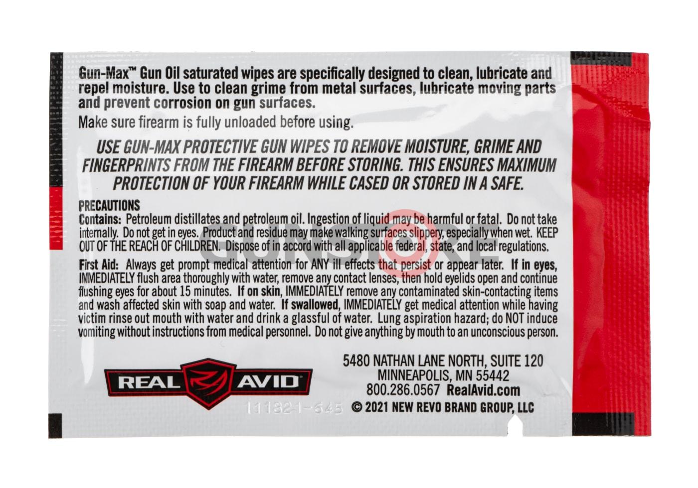 Fotografia: Gun-Max Gun Oil Wipes