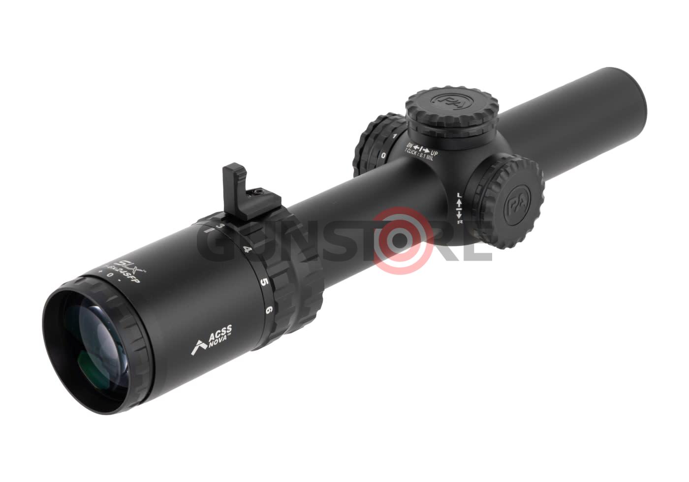 Fotografia: SLx 1-6x24mm SFP Rifle Scope Gen IV Illuminated ACSS Nova Fiber Wire Reticle