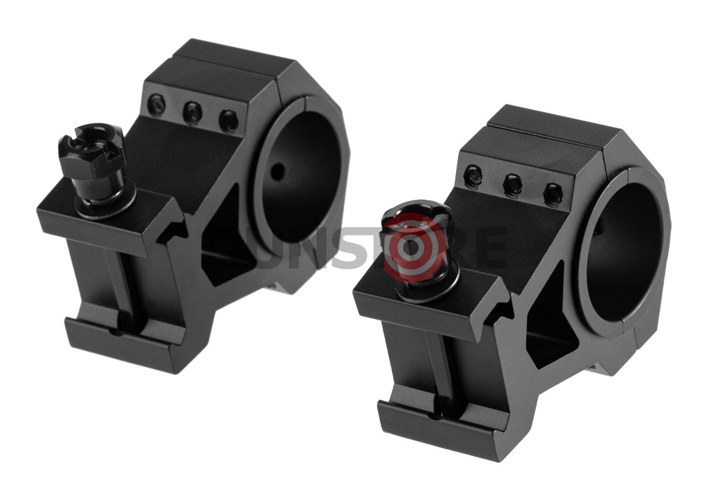 Fotografia: Tactical Mounting Rings – Extra-High Height Picatinny Rings 1 inch / 30mm