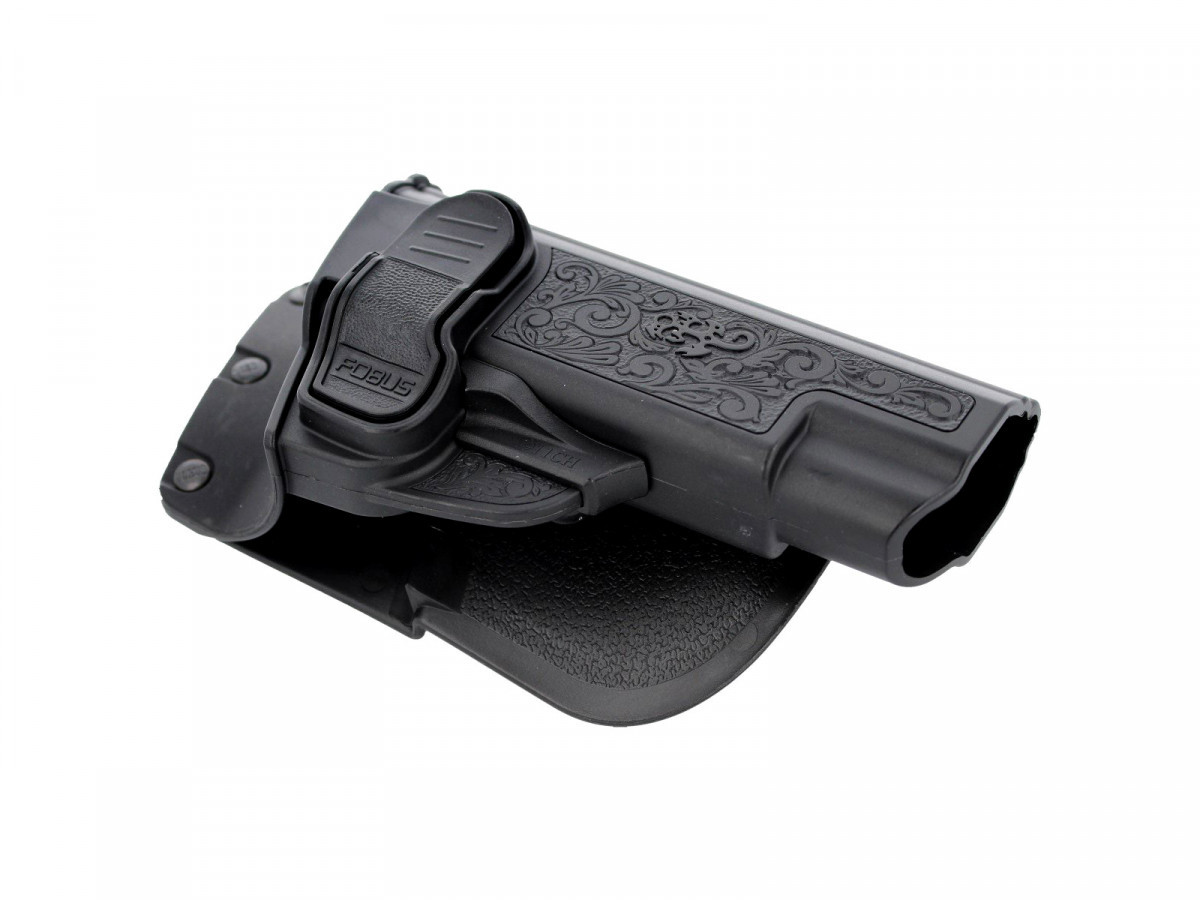 Fotografia: 1911CH, gravírované puzdro pre 1911 bez lišty, s pádlom, s poistkou