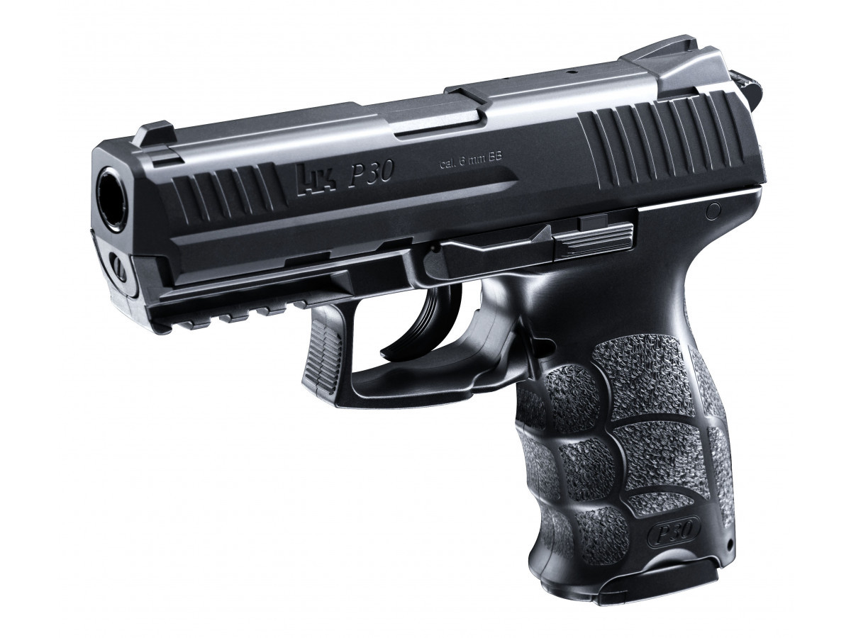 Fotografia: Airsoft. pištoľ Heckler & Koch P30, kal. 6mm, manuál - dekoračný predmet