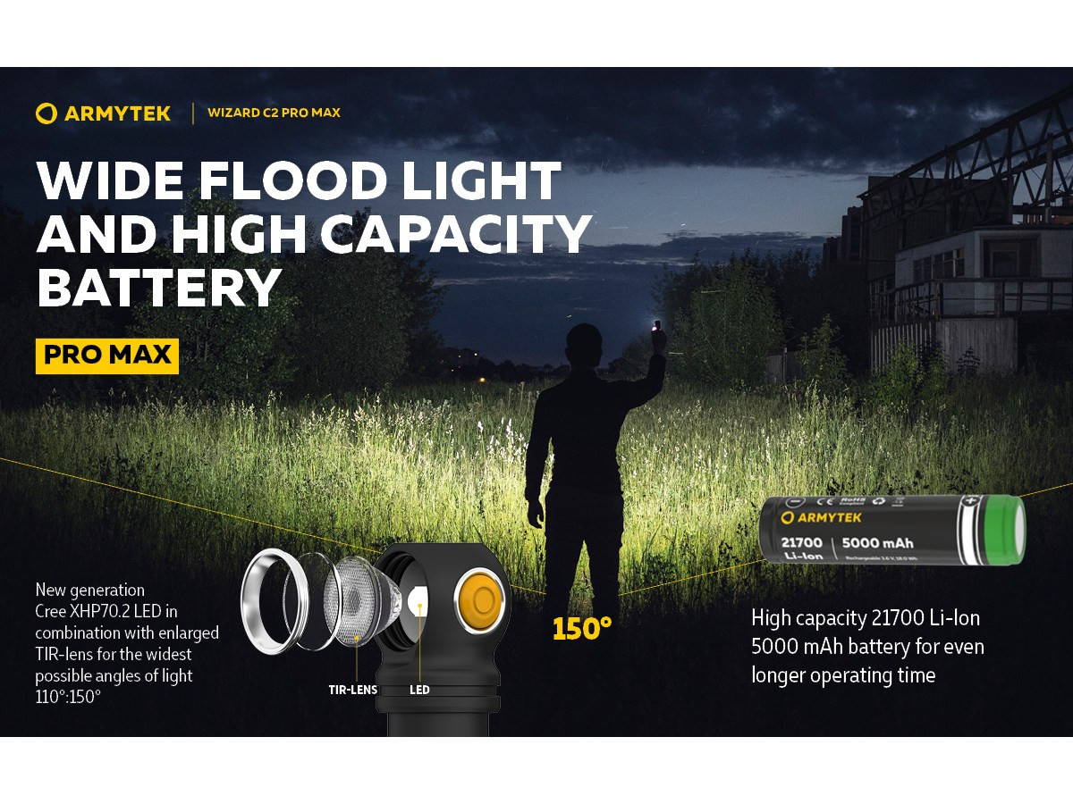 Fotografia: Armytek Wizard C2 Pro Max Magnet USB 3720lm (Warm)