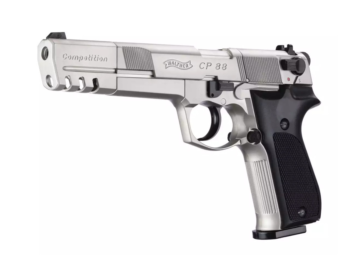 Fotografia: Pištoľ CO2 Walther CP88 Competition nickel, kal. 4,5mm diabolo