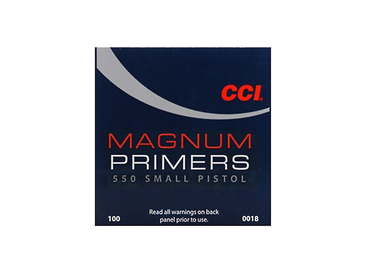 Zápalky CCI Magnum 550 Small Pistol, 100 ks (18EU)