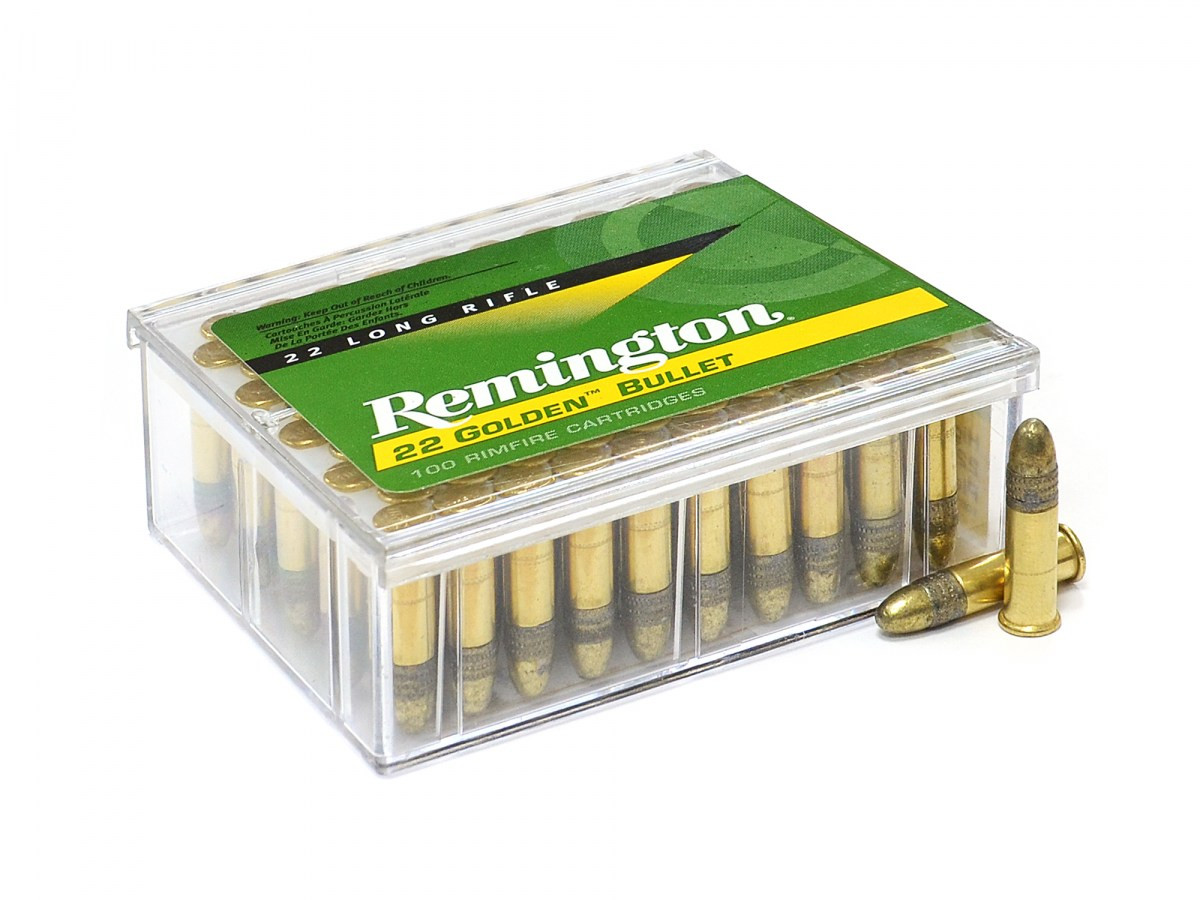 .22LR Remington 22 Golden Bullet 40gr/2,59g Brass-Plated LRN, 100 ks (21276)