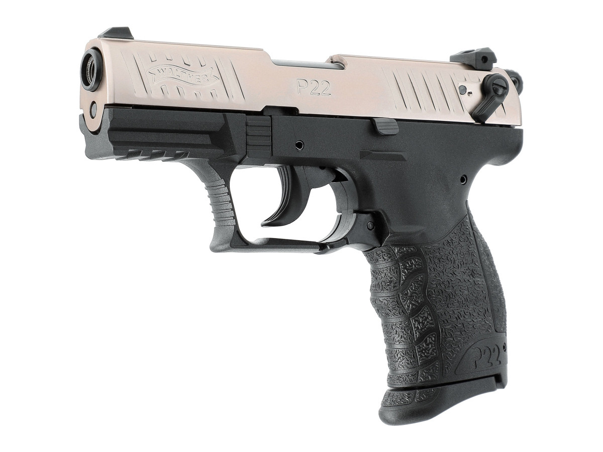 Fotografia: Pištoľ exp. Walther P22Q nickel, kal. 9mm P.A.K.