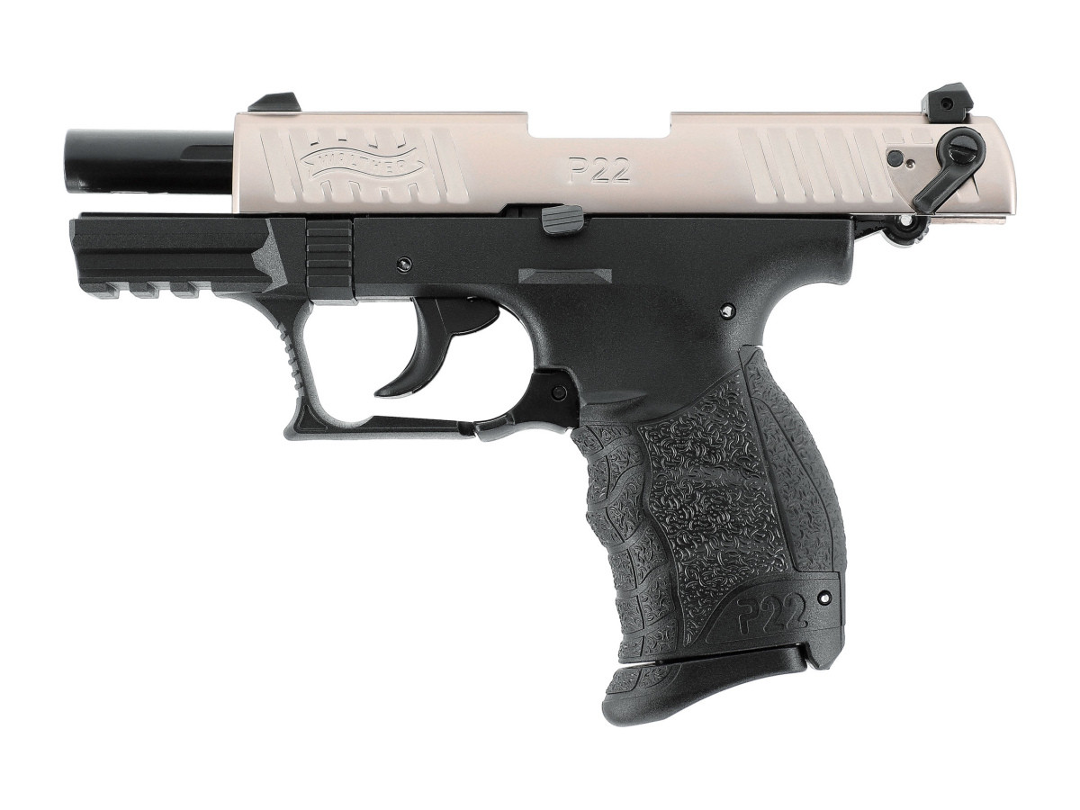 Fotografia: Pištoľ exp. Walther P22Q nickel, kal. 9mm P.A.K.