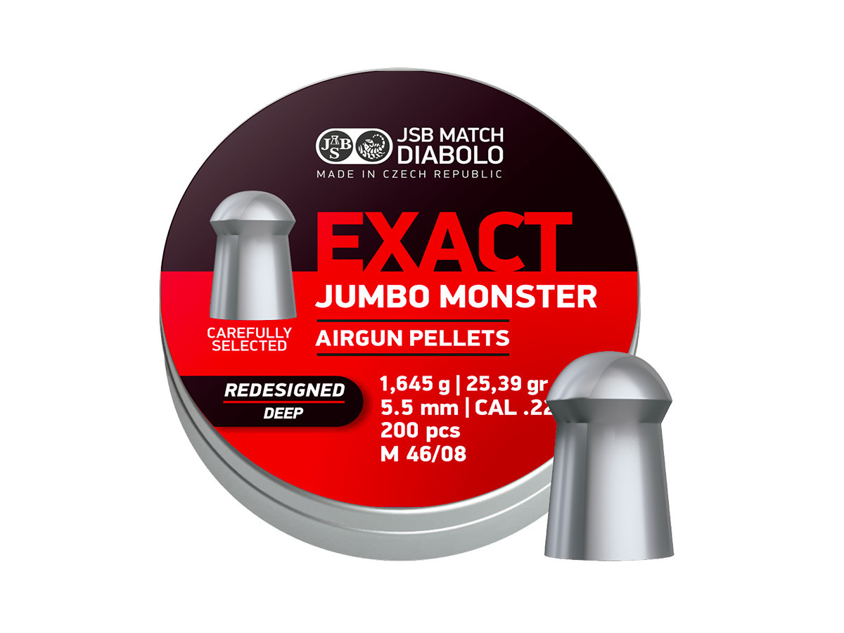 JSB Exact Jumbo Monster Redesigned DEEP 5,52mm 200ks