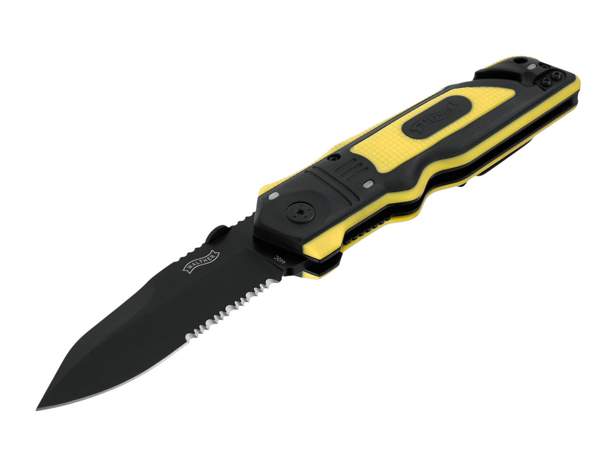 Fotografia: Nôž zatv. Walther ERK - Emergency Rescue Knife yellow/black