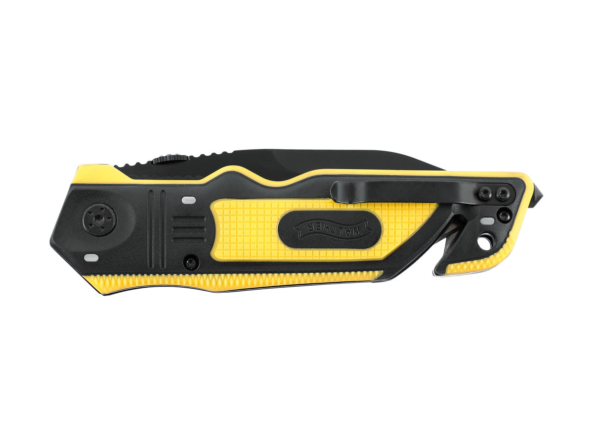 Fotografia: Nôž zatv. Walther ERK - Emergency Rescue Knife yellow/black