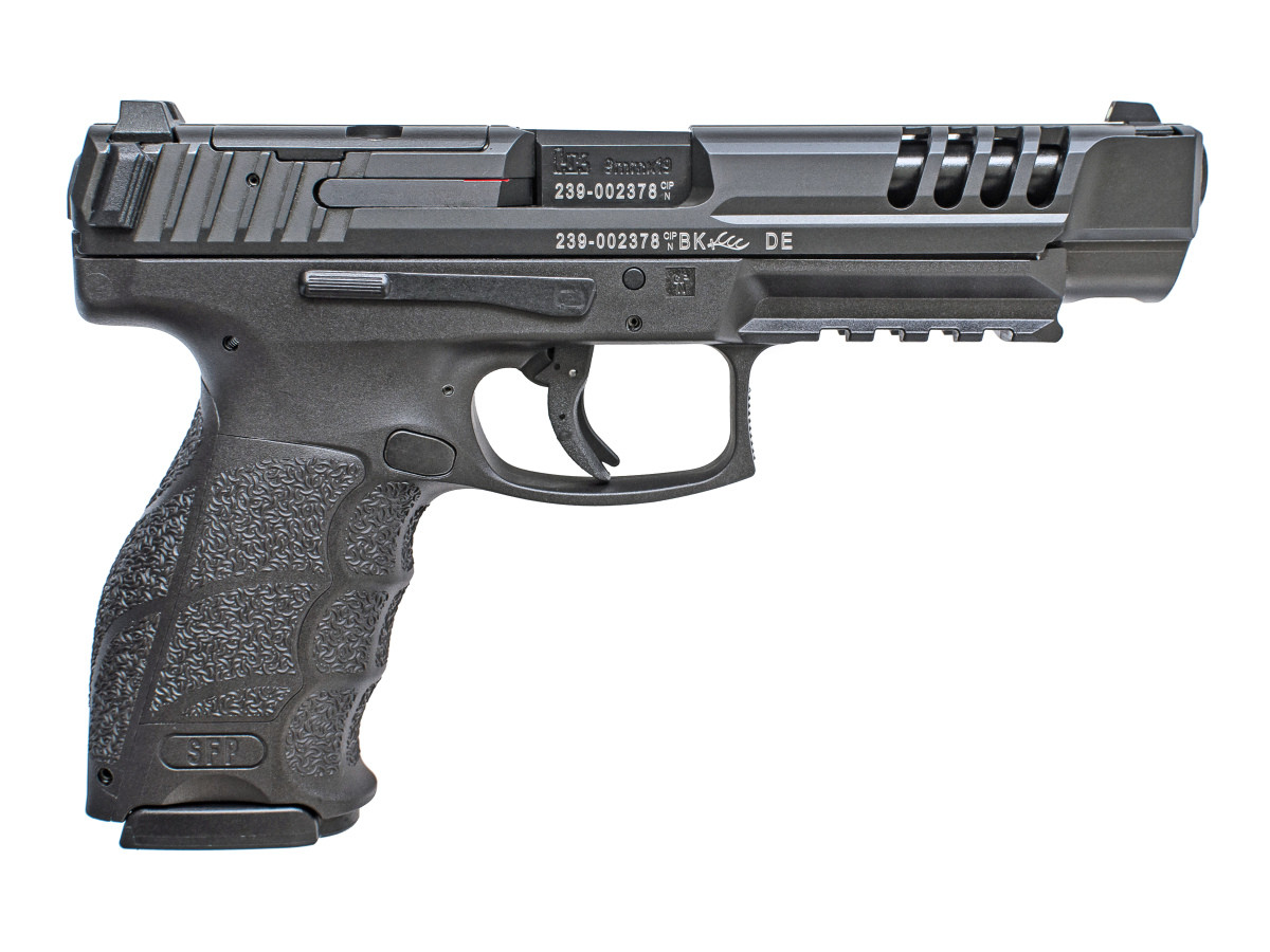 Fotografia: Pištoľ HK SFP9L-OR PB, kal. 9x19, s 5 montážnymi platničkami