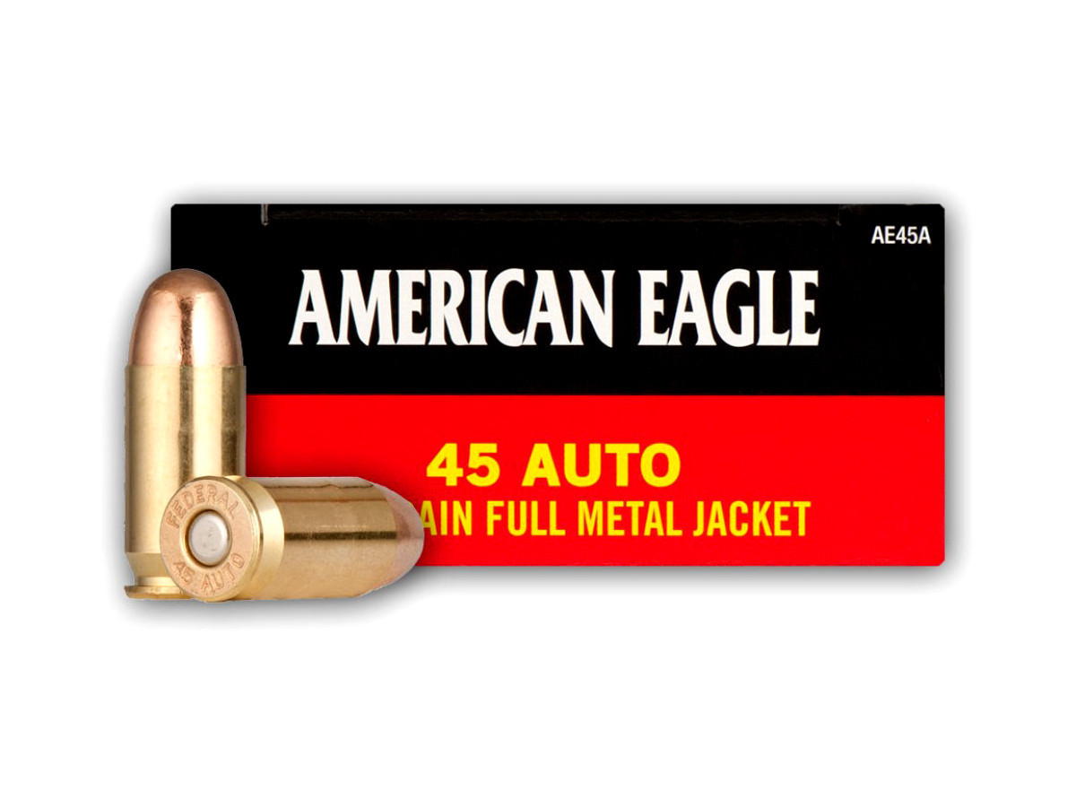 Fotografia: .45Auto American Eagle 230gr/14,90g FMJ (AE45A)