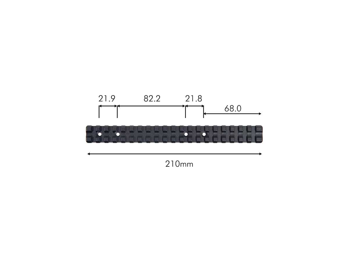 Fotografia: Picatinny lišta Contessa Tikka T3/T3x predĺžená, 0 MOA