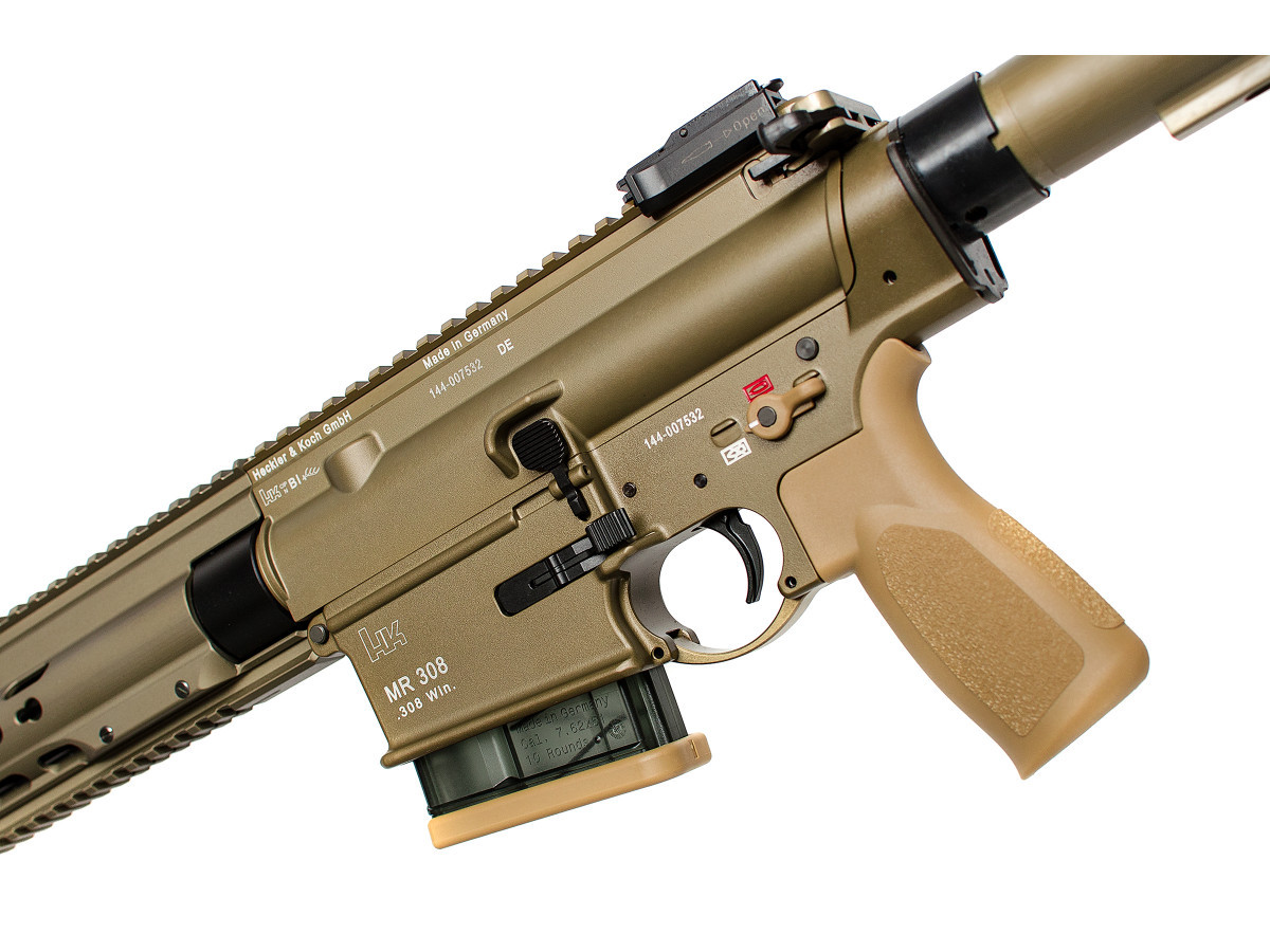 Fotografia: HK MR308 A3 13", kal. .308Win., Slim-Line HKey Handguard GREEN-BROWN