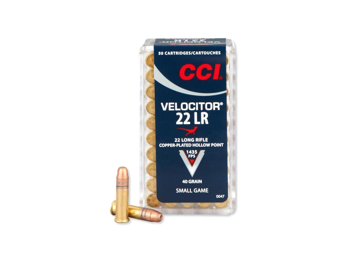 Fotografia: .22LR CCI Velocitor 40gr/2,59g Copper-Plated HP, 50 ks (0047)