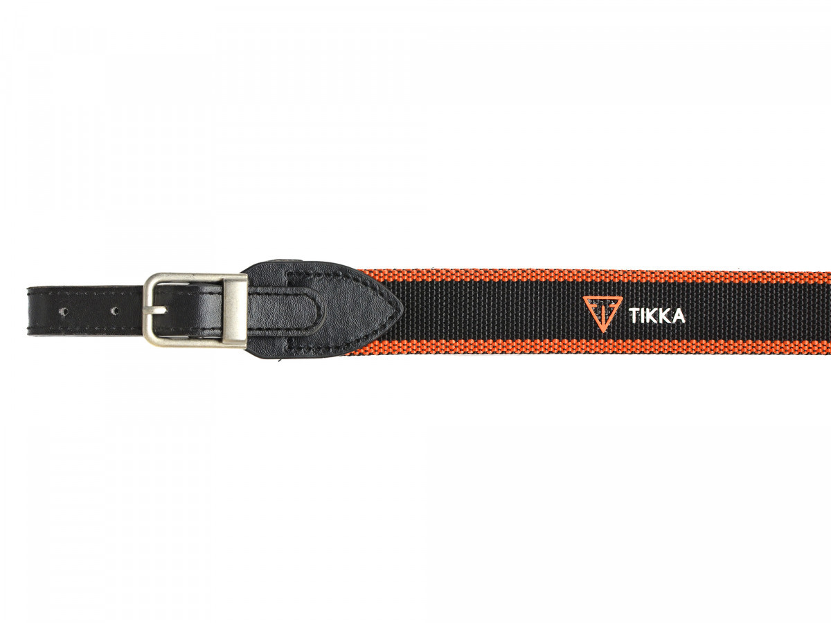 Fotografia: Popruh na guľovnicu TIKKA oranžovo-čierny