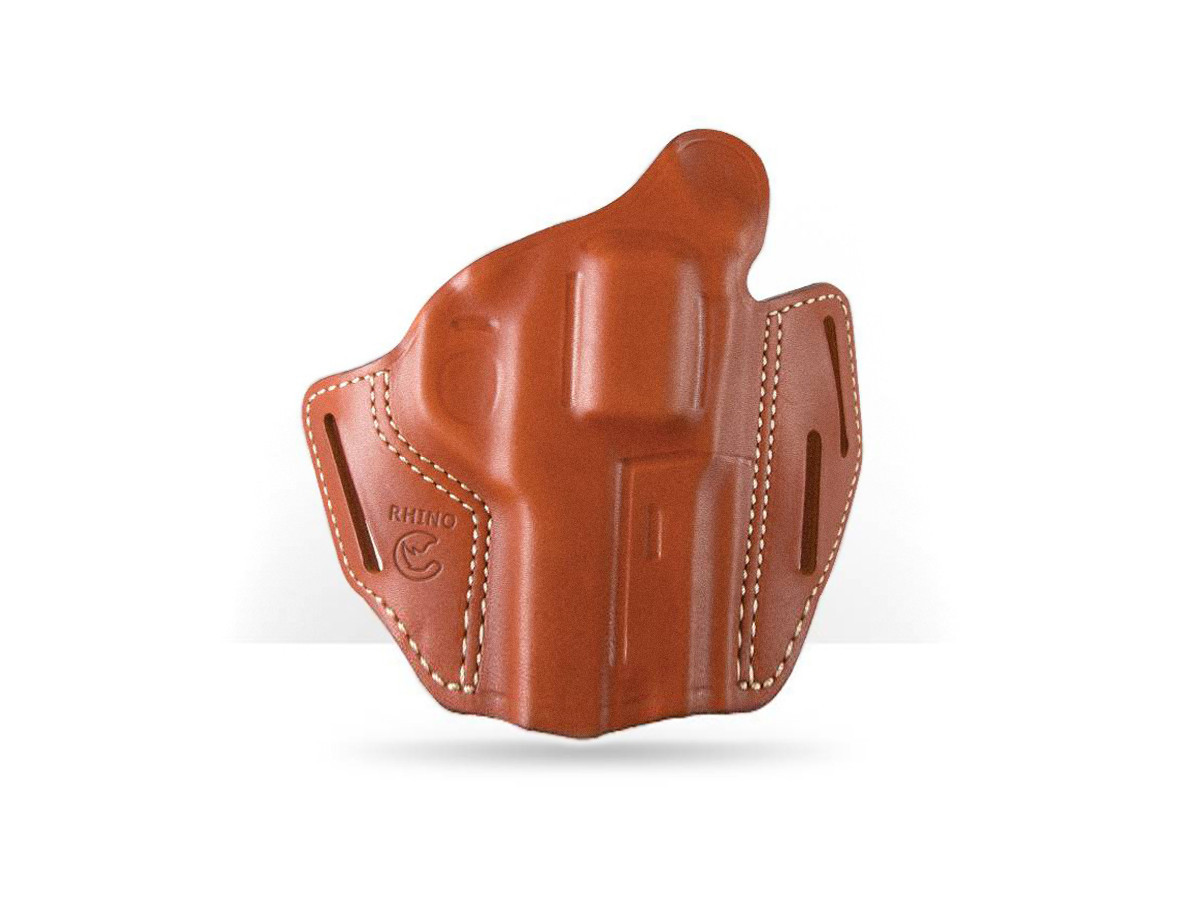 Puzdro Rhino 4" Brown Leather