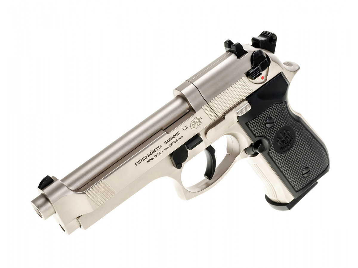 Fotografia: Pištoľ CO2 Beretta M92 FS nickel, kal. 4,5mm diabolo