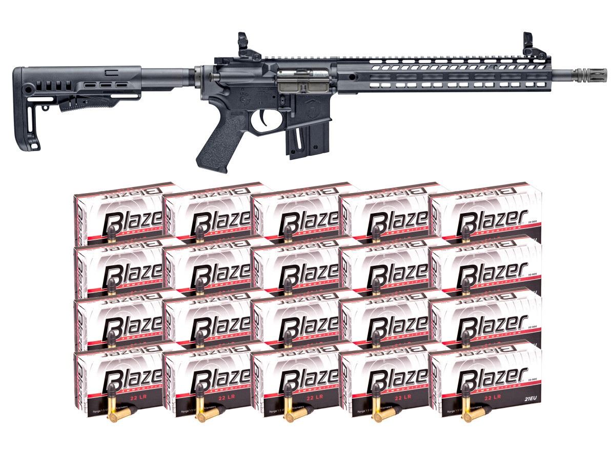 Akciový set Hammerli TAC R1 22, kal. .22LR + 1000ks nábojov Blazer 21EU