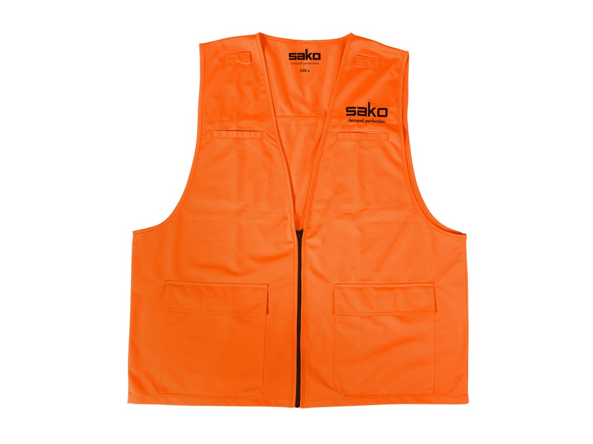 Lovecká vesta Sako, veľkosť XL, oranžová
