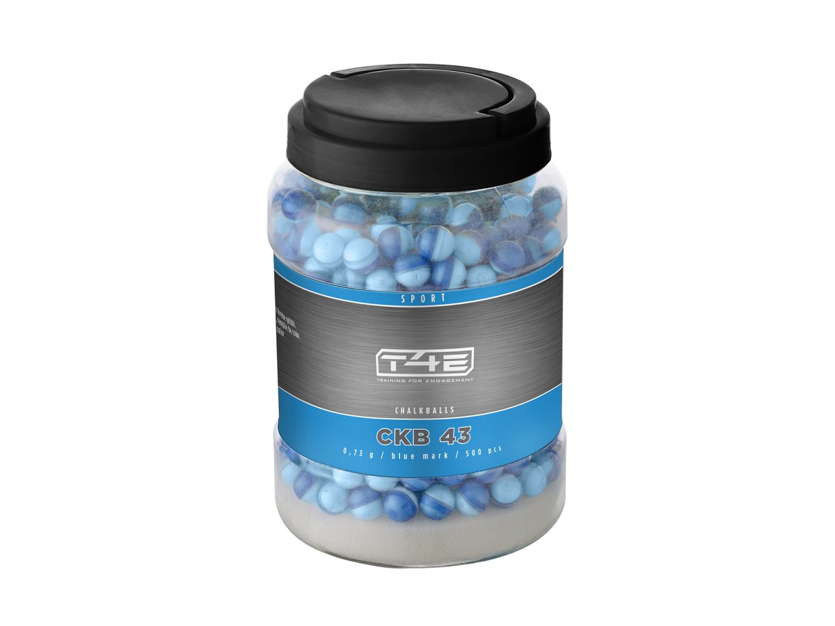 Fotografia: Strely T4E Chalkball CKB 43 blue mark 0,73 g, kal. .43, 500 ks