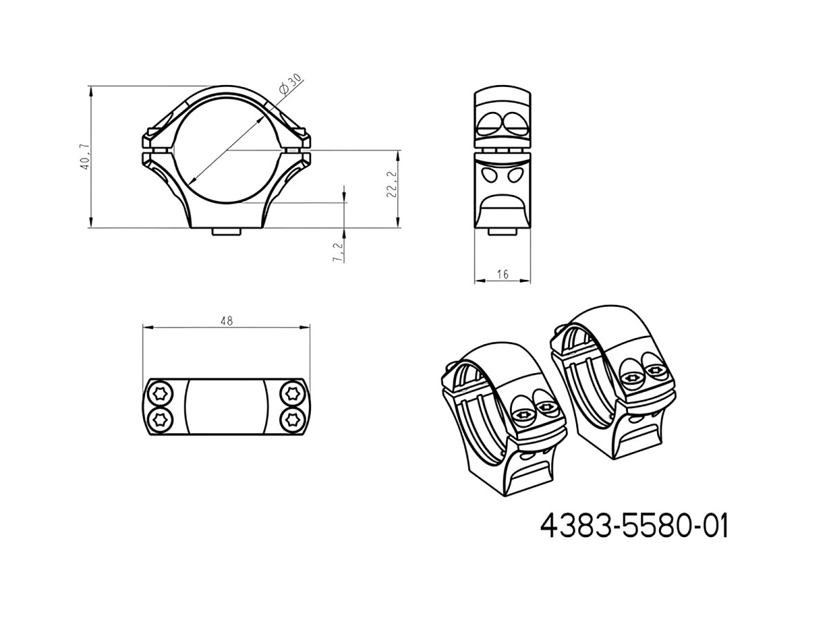 Fotografia: Krúžky JKN UNI 30mm, výška 22,2mm