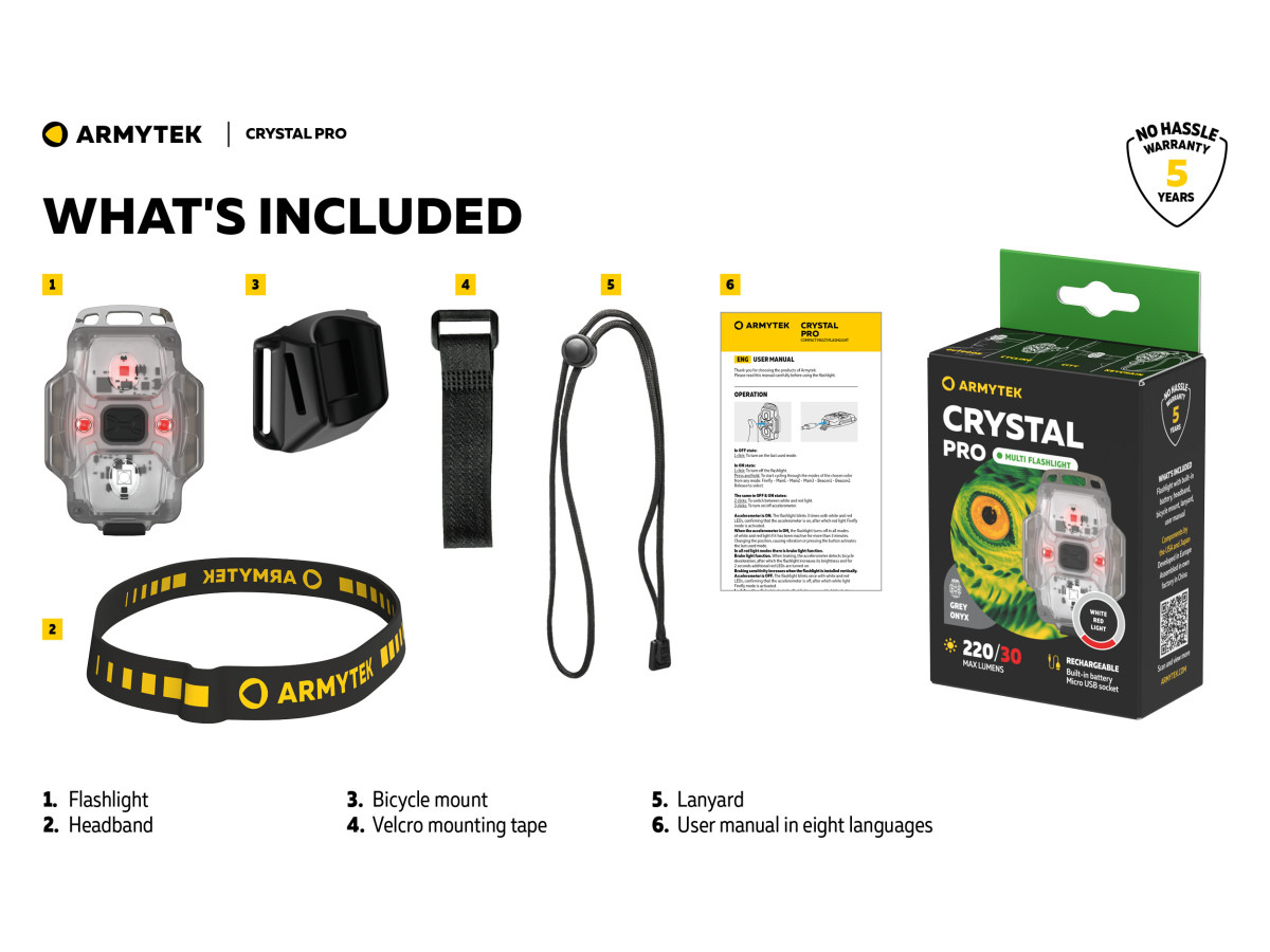 Fotografia: Armytek Crystal PRO Grey 220lm