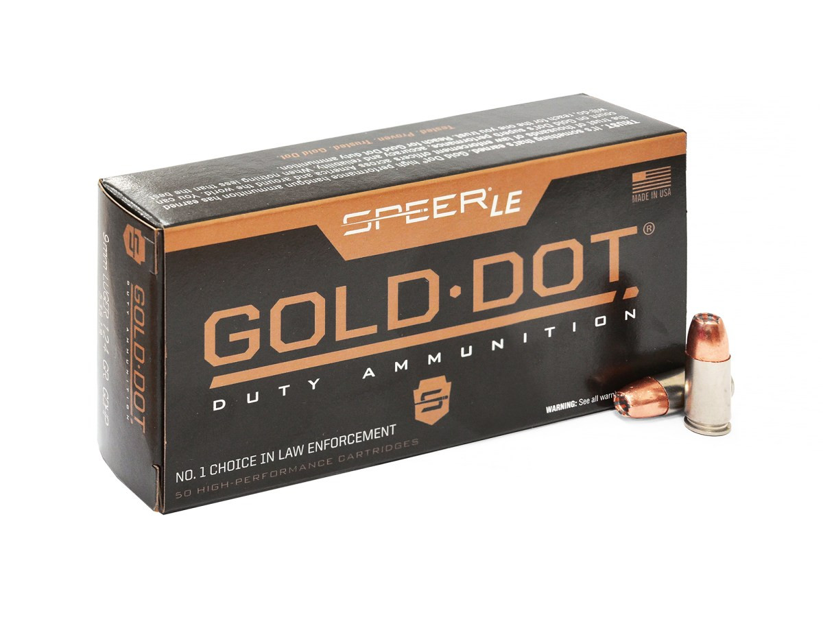 9mm Luger Speer Gold Dot 124gr/8,04g HP (53618)