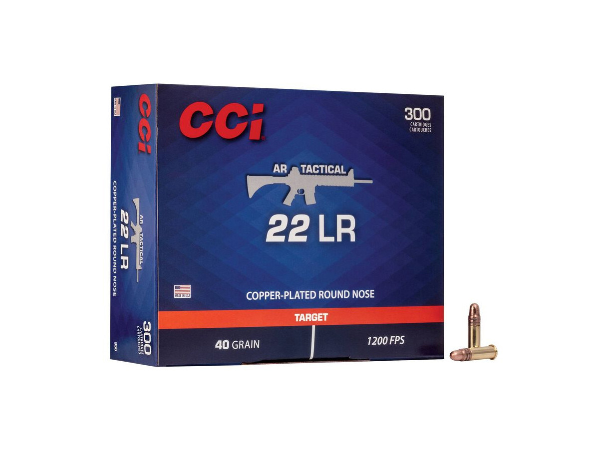 .22LR CCI AR Tactical 40gr/2,59g CPRN, 300 ks (956)
