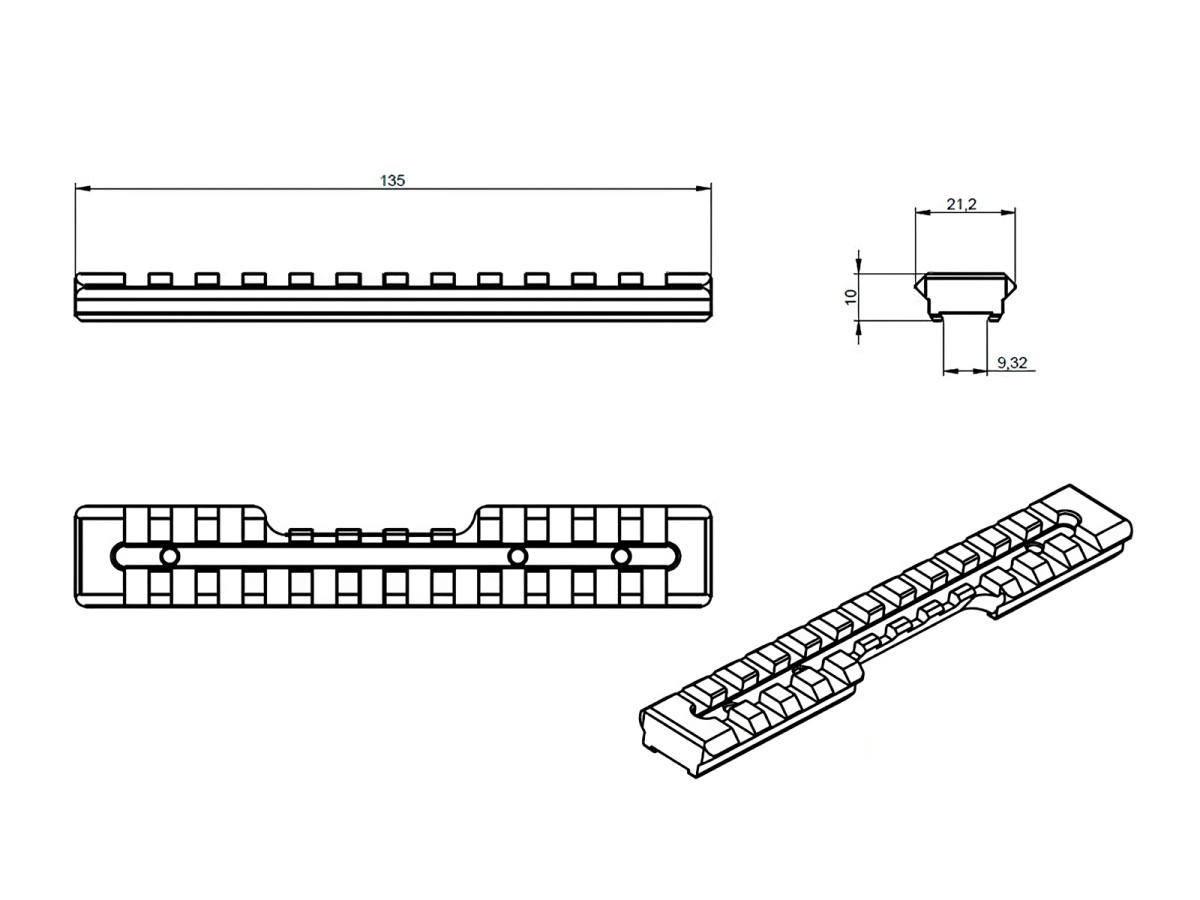 Fotografia: Picatinny lišta JKN CZ 452
