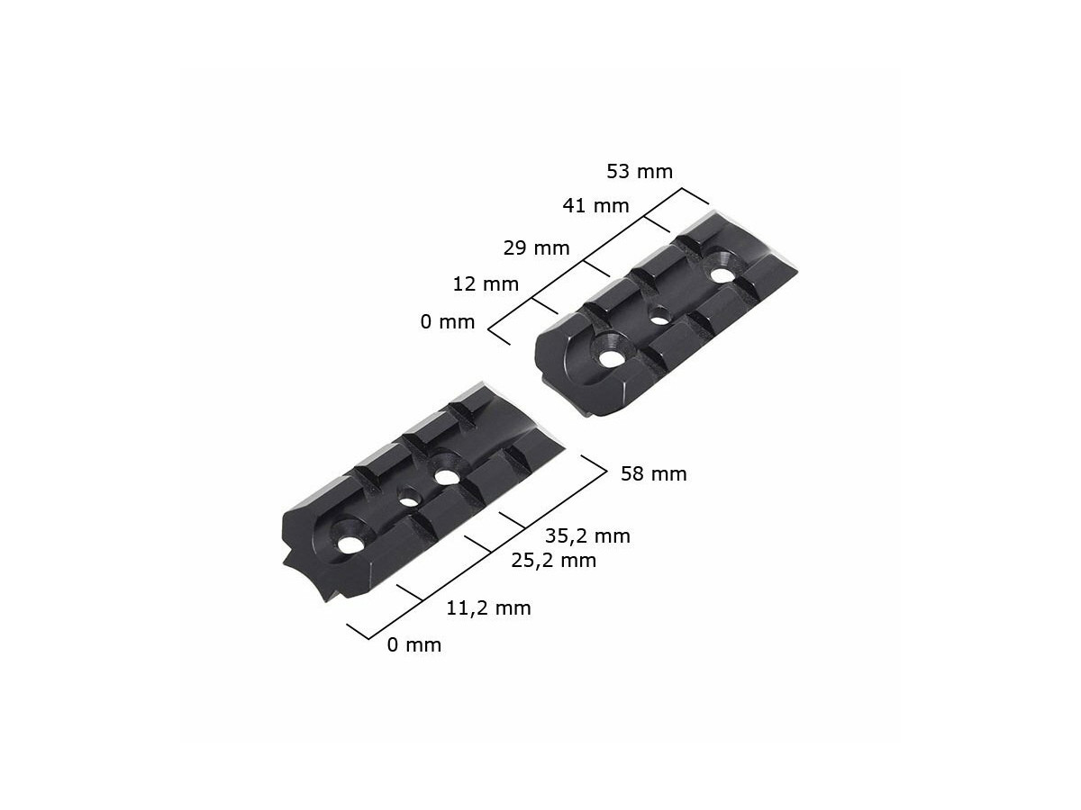 Fotografia: Weaver lišta Voere LBW/S16 dvojdielna