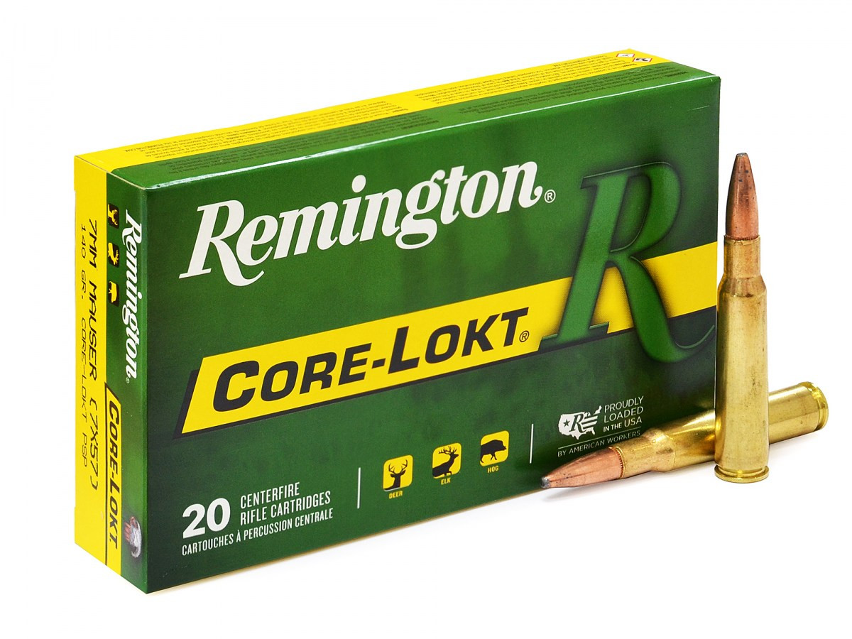 7 x 57 (7mm Mauser) Remington Core-Lokt 140gr/9,07g Pointed SP (29031)
