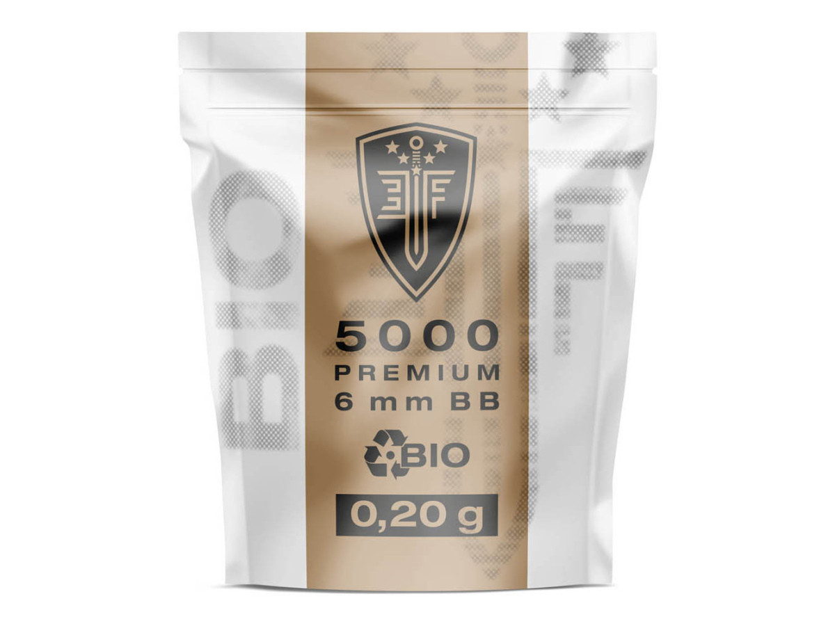 Airsoft. guličky Elite Force Premium Bio 0,20g, 5000ks, kal. 6mm