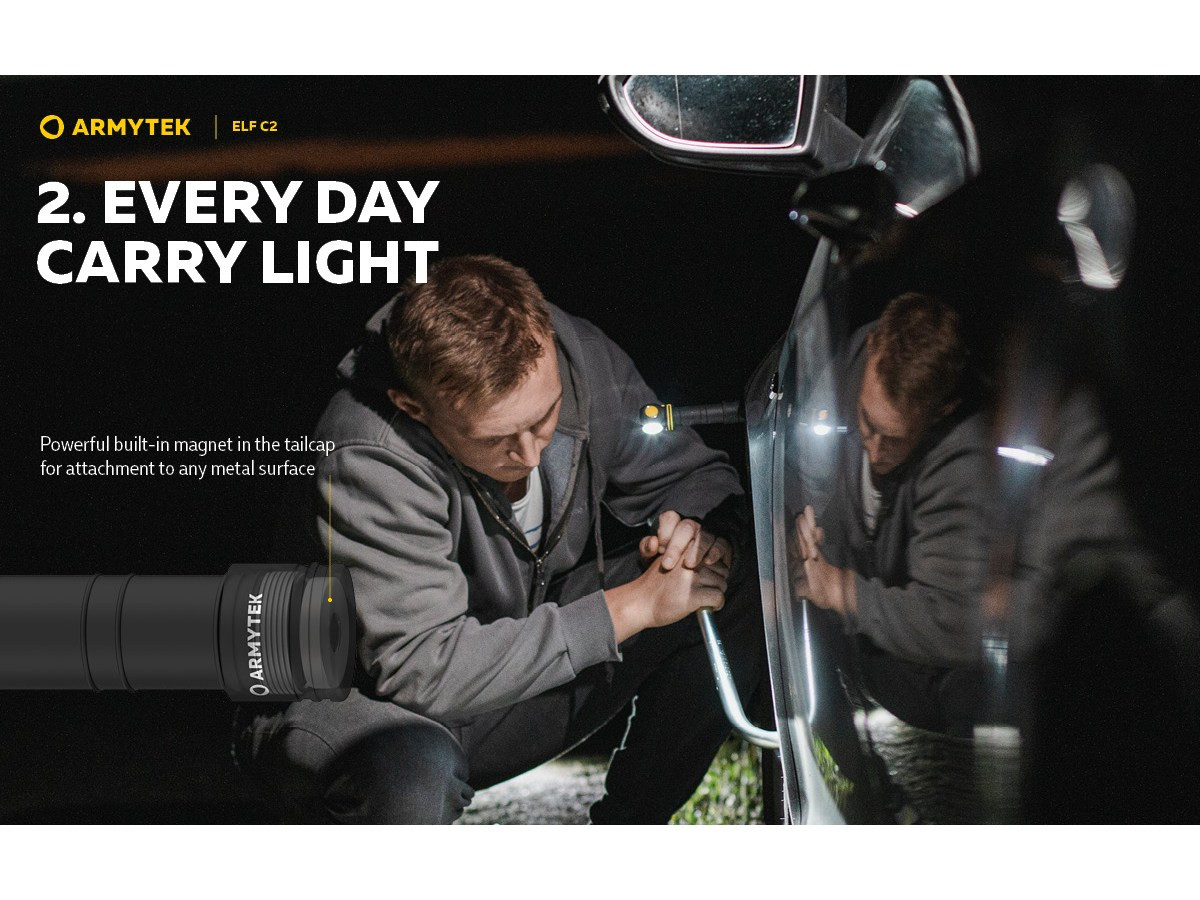 Fotografia: Armytek Elf C2 Micro-USB 1100lm (White)