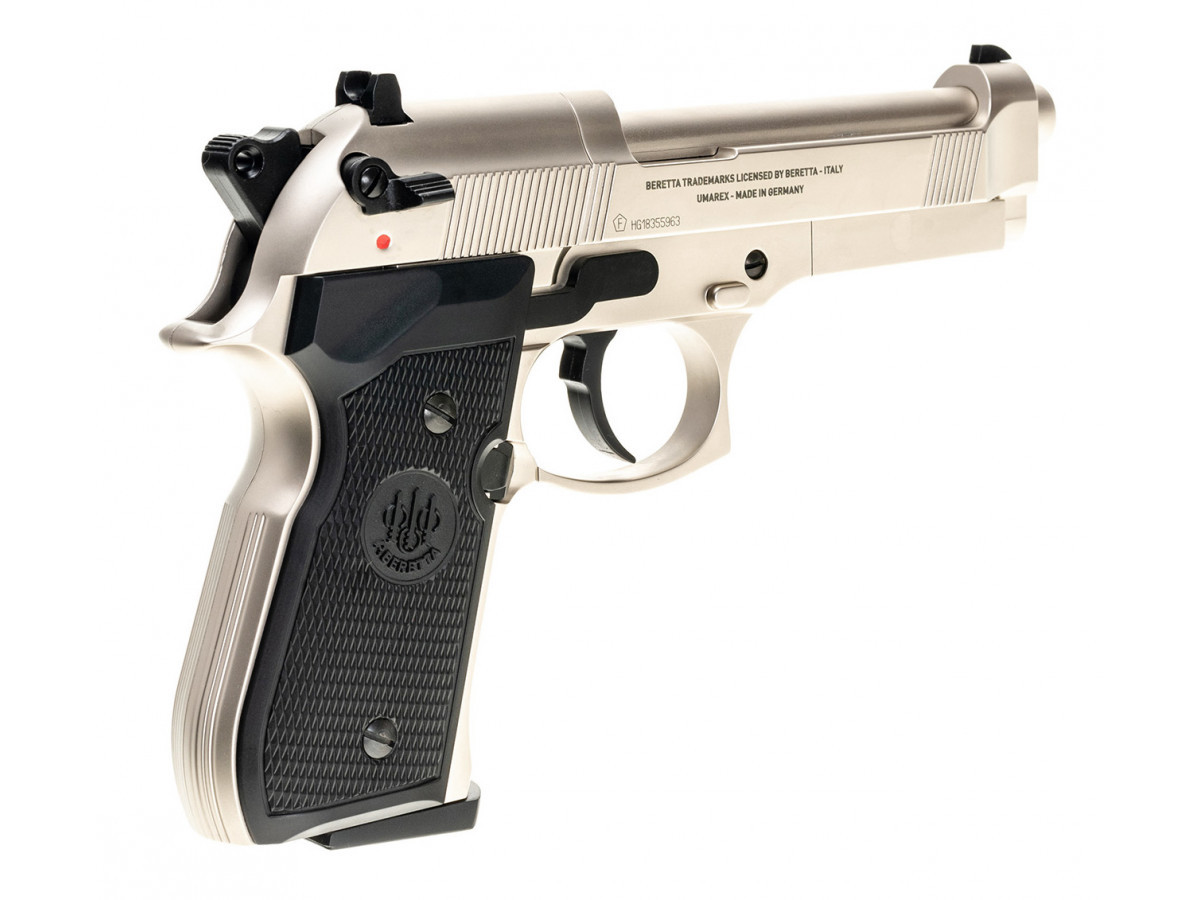 Fotografia: Pištoľ CO2 Beretta M92 FS nickel, kal. 4,5mm diabolo