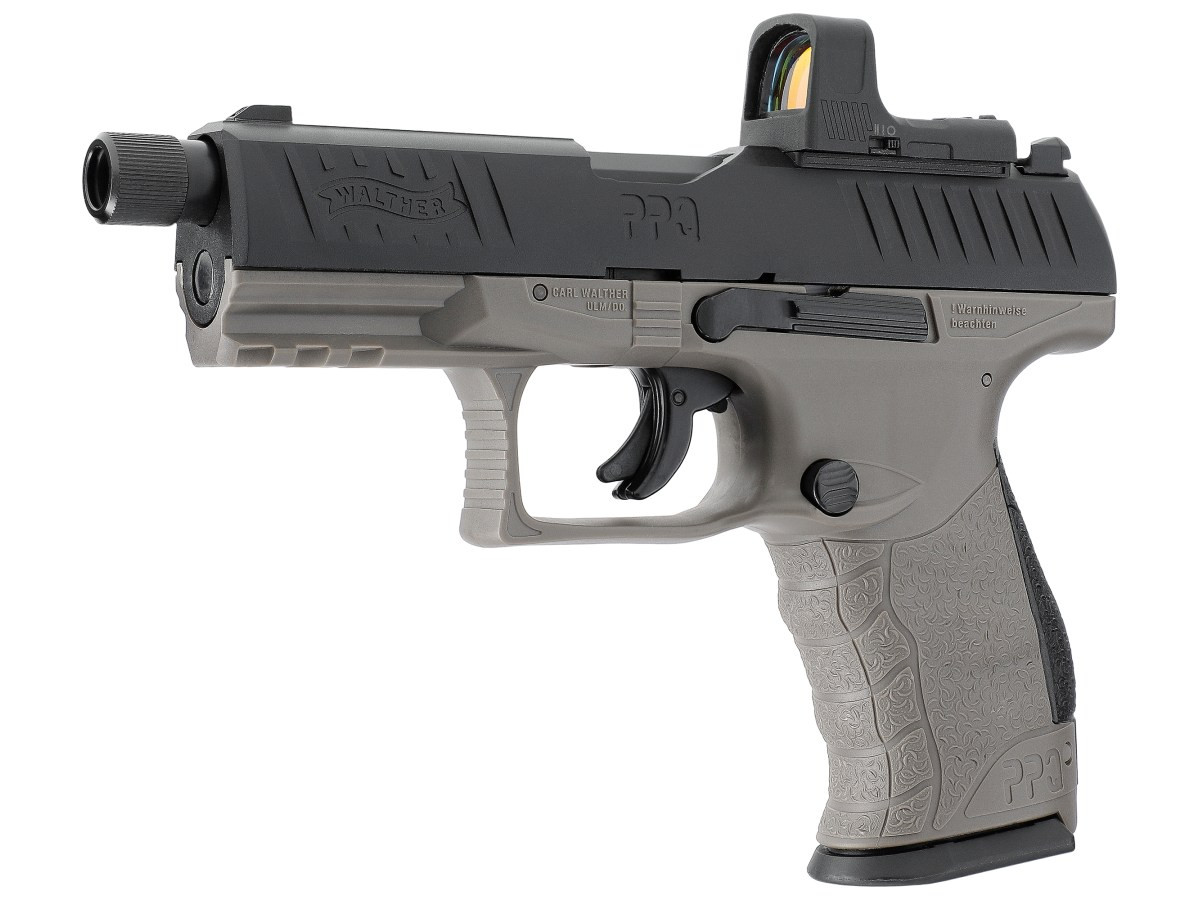 Fotografia: Pištoľ CO2 Walther PPQ M2 Q4 TAC Combo 4.6" Set, kal. 4,5mm diabolo