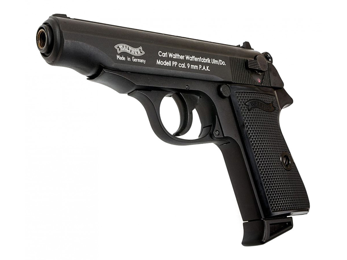 Fotografia: Pištoľ exp. Walther PP čierna, kal. 9mm P.A.K.
