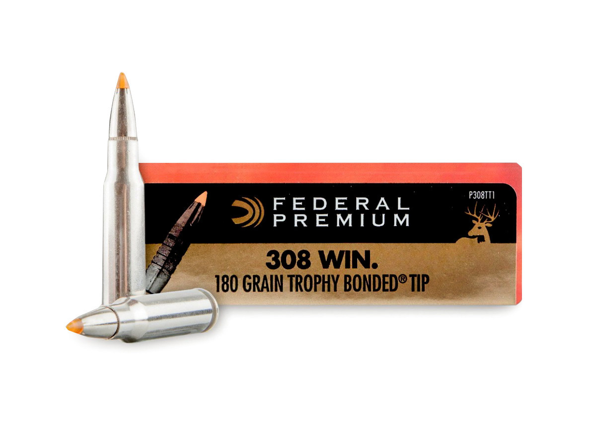 Fotografia: .308Win. Federal Premium Trophy Bonded Tip 180gr/11,66g (P308TT1)