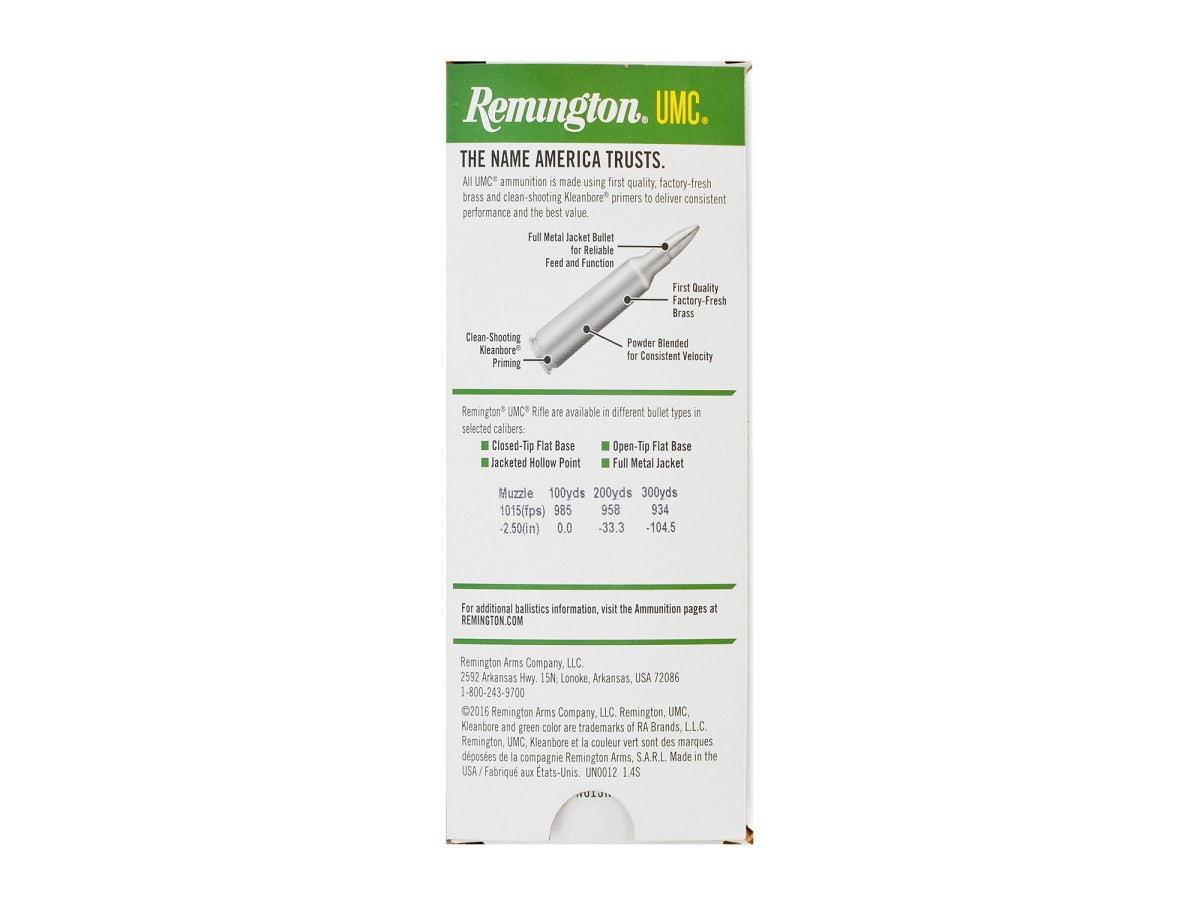 Fotografia: .300 AAC Blackout Remington UMC 220gr/14,26g Open Tip Flat Base (21422)