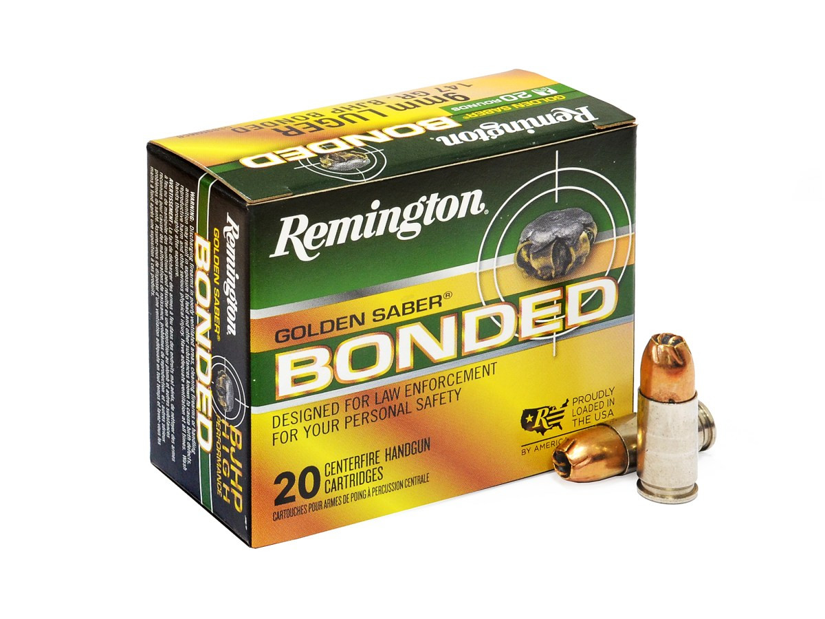 9mm Luger Remington Golden Saber Bonded 147gr/9,53g JHP (29343)