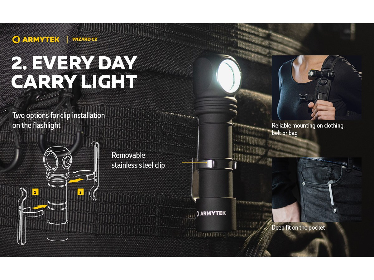 Fotografia: Armytek Wizard C2 Magnet USB 1200lm (White)