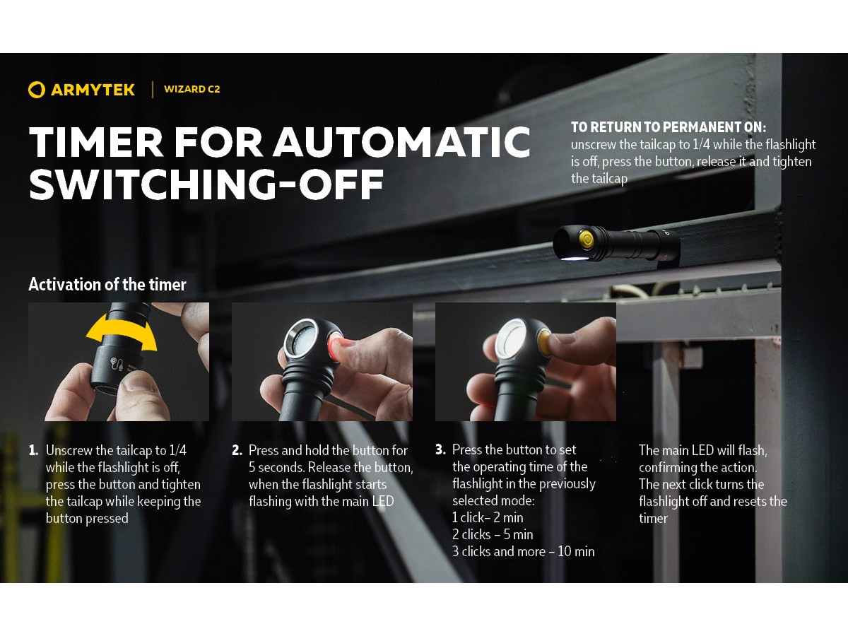 Fotografia: Armytek Wizard C2 Magnet USB 1200lm (White)