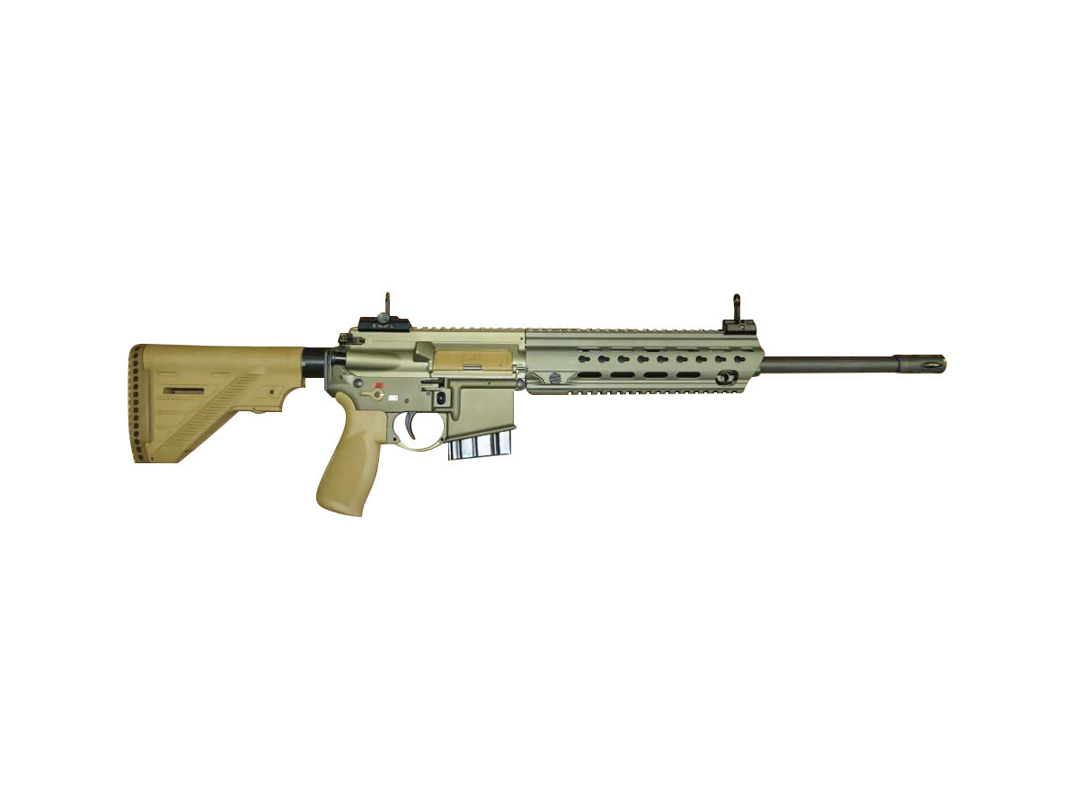 Fotografia: HK MR223 A3 16,5", kal. .223Rem., Slim-Line HKey Handguard GREEN-BROWN
