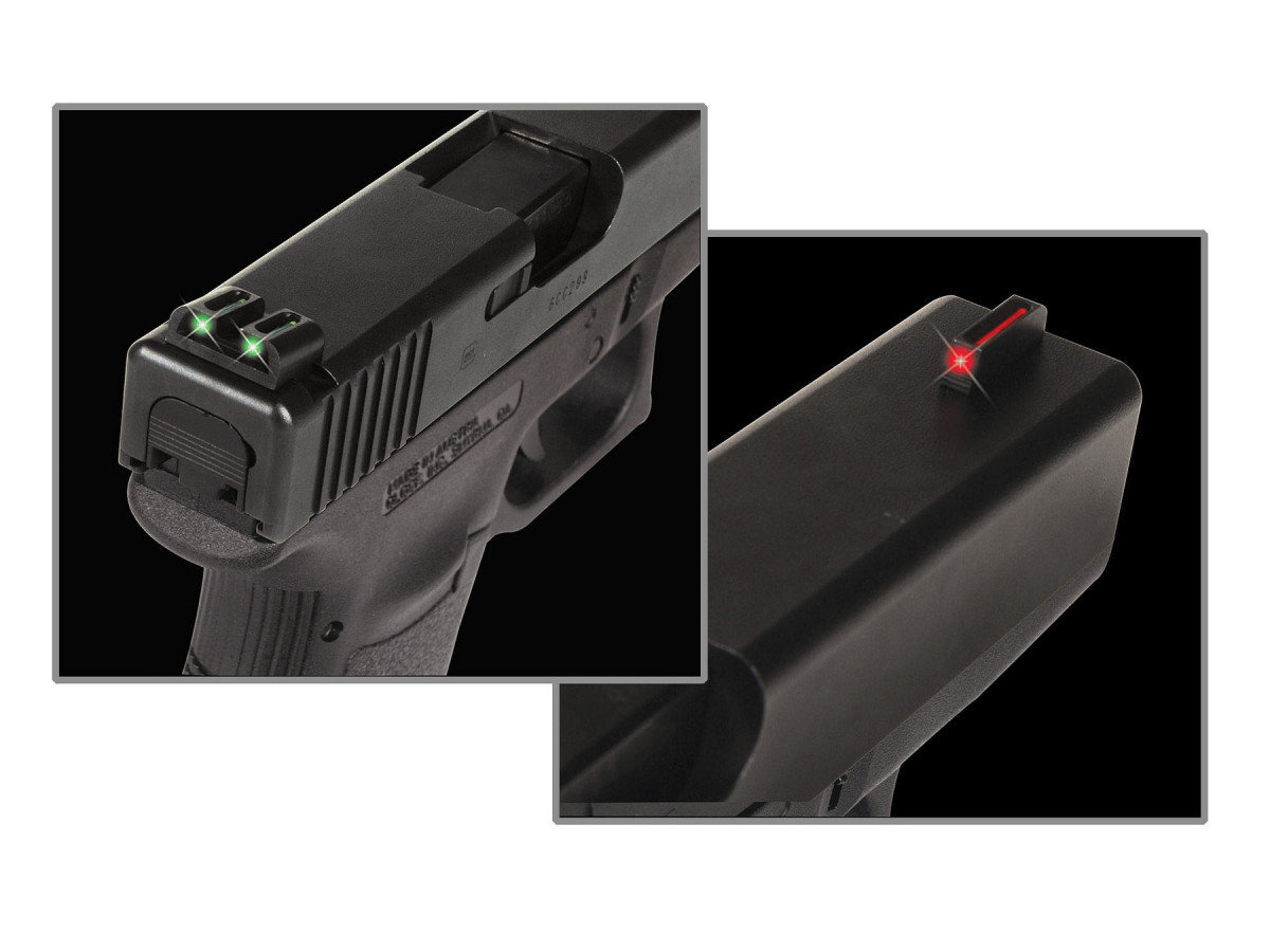 Fotografia: Svetlovodné mieridlá TRUGLO GLOCK LOW pre GLOCK 17, 19 a iné
