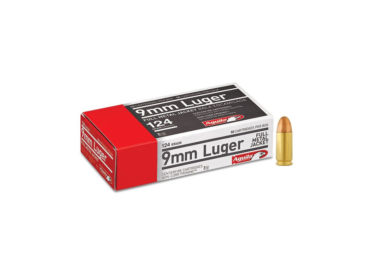 Aguila 9mm Luger 124gr/8,04g FMJ (1E092110/1E093110)