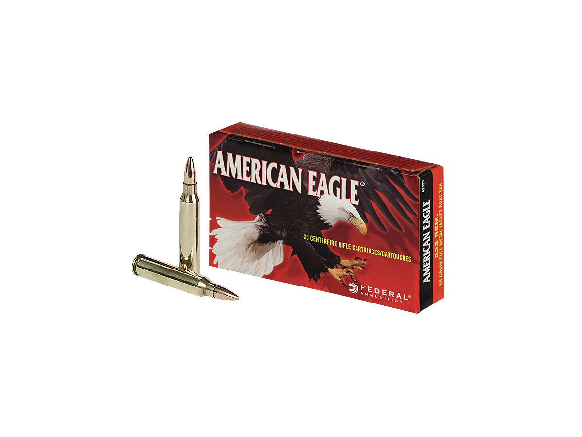 Fotografia: .223Rem. American Eagle 55gr/3,56g FMJ BT (AE223)
